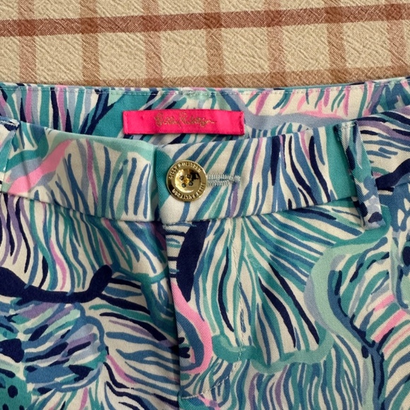 NWT Lilly Pulitzer Callahan Stretch Shorts - Bermuda Blue – Fishful Thinking - 8 - Picture 2 of 6